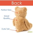 thumbnail image 3 of JOON Big Teddy Bear - Fluffy Faux Fur, Ribbon & Bow Signature Footprints- Huggable & Lovable Joy - Ideal Gift for Baby Showers, Loved Ones – Perfect Big Cuddly Plush Toy Companion, 28 Inches, Tan, 3 of 7