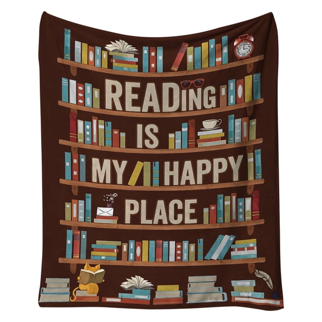Prime Day Deals Lightweight Breathable Summer Blanket Blanket for Book Lovers With Warm Comfortable Transfer Heat to Keep Body Cool for Hot Sleepers Night Sweats Coffee 60x78 IN