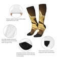 thumbnail image 3 of Sigee Golden Glitter And Light for Socks for Men Women Socks Stocking Compression Socks, 3 of 6