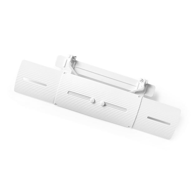 Bewildely Cubierta de parabrisas para aire acondicionado, Deflector de viento de Color sólido Universal para el hogar, componente modificado, cubiertas de Decoración del hogar blanco Bewildely HA023934-02