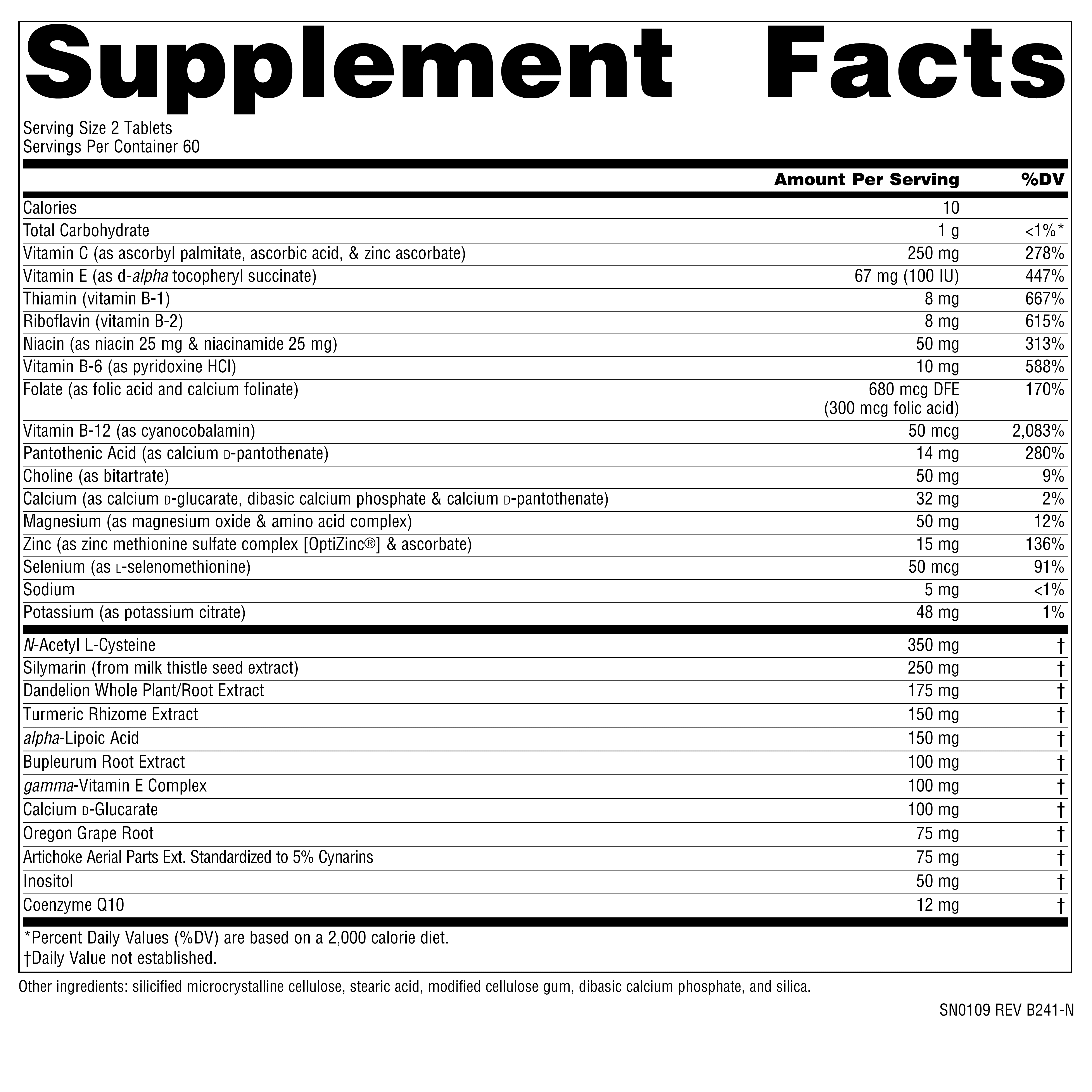 Source Naturals Liver Guard, Silymarin/COQ10/L-Cysteine Complex* 120 Tablets