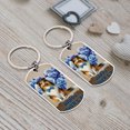 thumbnail image 4 of Shetland Sheepdog Proud Dad Happy Father's Day Stainless Steel Keychain Sheltie Dog Lover Gifts Collar Charm Tag Keyring - 02008, 4 of 5