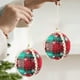 thumbnail image 1 of Adornos navideños, adornos envueltos en tela, bolas decorativas de cuadros con cuerda colgante, 6 cm para árbol navideño, celebración navideña, 1 of 6