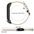 thumbnail image 3 of Pulsera compatible con Mi Band 7 Correa de cuero de repuesto para mujeres hombres, 3 of 8
