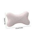 thumbnail image 3 of Car Seat Headrest Neck Pillow Cute Bone Shape Cushion, Soft Memory Foam Slow Rebound Sleeping Pillow, Breathable Neck Support Pillow for Driver Passenger Travel Rest, 3 of 6