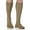 Tan-Khaki, variant on Sigvaris Style 822 Men's Microfiber 20-30 Knee High Compression Stockings w/Grip Top Black LL Long