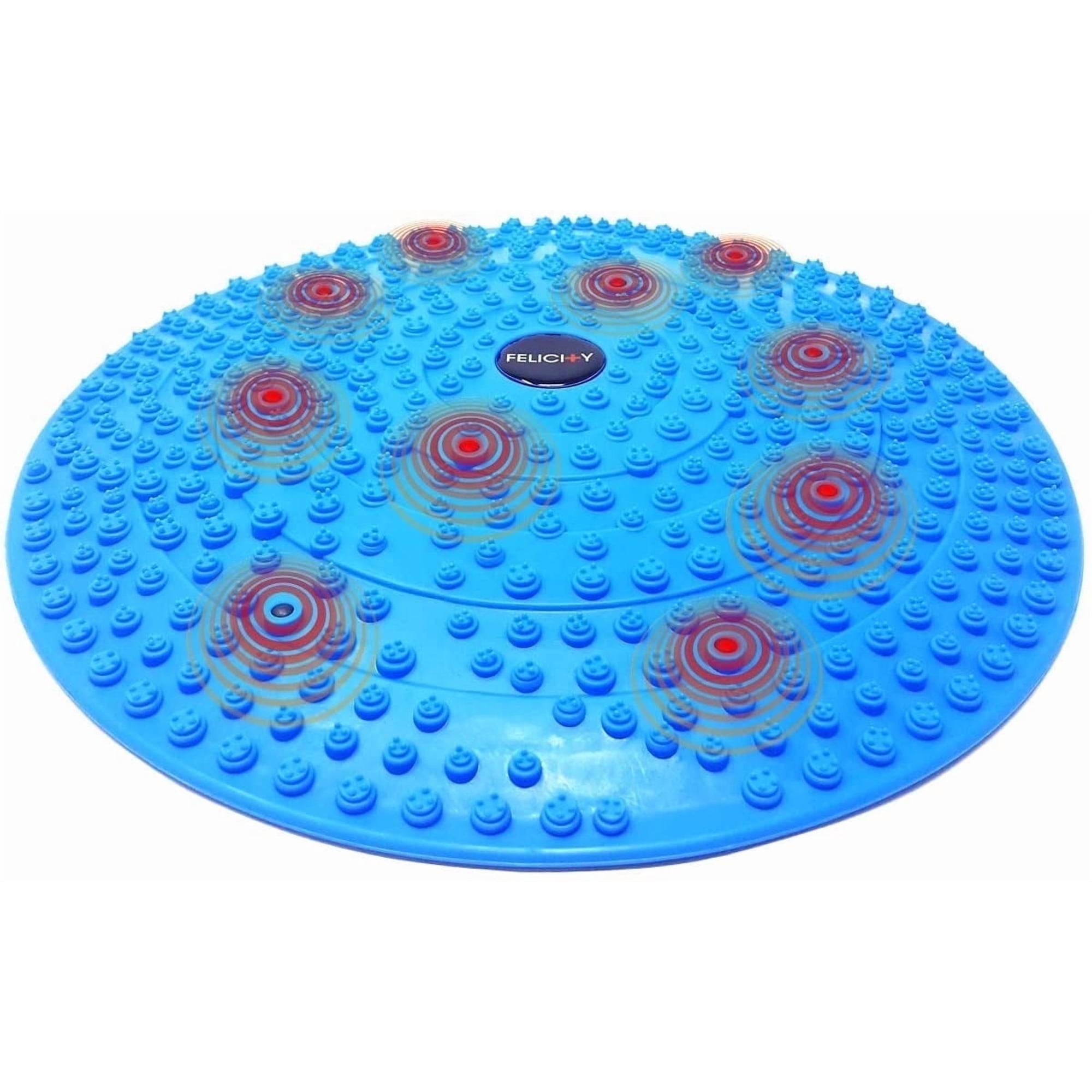 Daiwa Felicity Foot Massager Mat - Reflexology Mat with Magnetic Therapy Acupressure Disc - Ergonomic Acupressure Mat for Feet Relaxation, Pressure Point Pad for Foot Pain Relief - FSA HSA Eligible