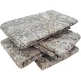 thumbnail image 6 of Home Soft Things Paisley Suede 4 Piece Throw Pillow Cover Set - Frost Grey - 20" x 20", 6 of 6