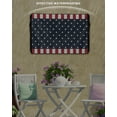 thumbnail image 6 of Outdoor TV Cover 60 to 65 Inch Weatherproof, Blue Vintage Star Patriotic Waterproof TV Screen Protector for Outside Decor with Zipper and Pocket 58"L x 37"H , Red White Striped, 6 of 7