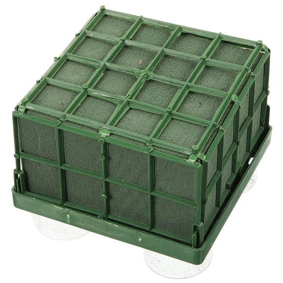 Raindrops Green Floral Foam Cage for Flower Arrangements and DIY Decor Supplies Made from Durable Plastic and Foam