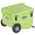 thumbnail image 3 of RovR RollR 60 Quart Wheeled Hard Cooler with Tow Handle - Polypropylene - Green, 3 of 8