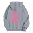 thumbnail image 7 of YEJIMAN Sweatshirt for Women Breast Cancer Awareness Hoodies Ribbon Graphic Full Zip Up Oversized Fleece Jackets Clothes Zip Up Hoodie, 7 of 7