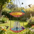 thumbnail image 5 of Solar Powered Hanging Bird Bath and Feeder, Outdoor Garden Fountain with Automatic Water Circulation for Patio Decoration, 5 of 5