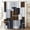 Brown, variant on 78 Inches Long Fabric Shower Curtain - 72x78 Geometric Waterproof Cloth Shower Curtains Set with Plastic Hooks, Tall Hotel Spa Modern Luxury Polyester Shower Curtain for Bathroom, Navy Blue