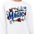 thumbnail image 3 of Women's G-III 4Her by Carl Banks White Orlando Magic Roses Fleece Tri-Blend Sweatshirt, 3 of 3