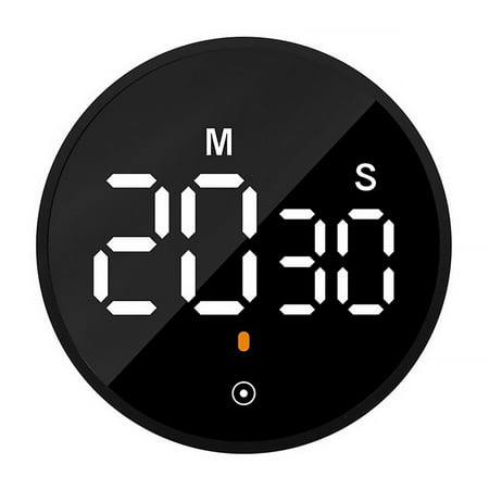 

GUSTVE Digital Kitchen Timer Magnetic Cooking Timer Battery Powered Visual Timers with Large LCD Display Countdown Countup Timers for Cooking Baking Studying Sports Games