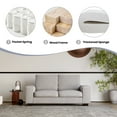 thumbnail image 4 of MERITLIFE Modern Chenille High Density Foam Loveseat, Light Grey, 4 of 11