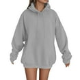 thumbnail image 6 of ZHOUCHANKIDS Women's Casual V Neck Pullover Hoodie with Pocket Comfortable Sweatshirt for Everyday Wear Outfit Spring Fall Fashion, 6 of 7