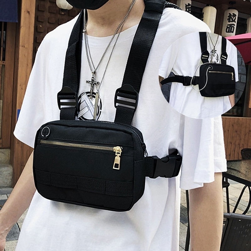 Willstar - Fashion Chest Rig Bag Hip Hop Adjustable Crossbody Bags Men ...