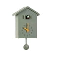 thumbnail image 1 of Reloj de pared Reloj de pared de plástico con forma de casa Reloj despertador que indica la hora Sala de estar Decoración de oficina, Verde Eigraketly HA001810-01B, 1 of 6