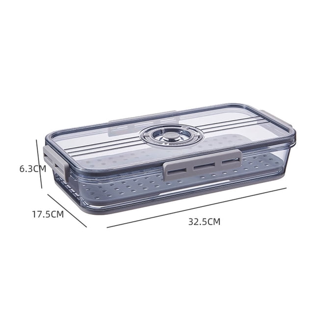 MesaSe Carré Réfrigérateur Boîte de Rangement Réutilisables Cuisine en Plastique Frais Gardant Cas - un