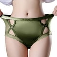 thumbnail image 3 of Elainilye Fashion Womens Panties Breathable Comfortable Soft and Sexy Lace Satin Underwear Briefs Panties,Green, 3 of 9