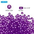 thumbnail image 2 of Uxcell 1000 Pcs Acrylic Alphabet Letter Beads Bracelet DIY Kit Supplies, Purple, 2 of 6