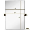 thumbnail image 3 of Hamilton Hills Large Pivot Rectangle Mirror with Oil Rubbed Bronze Wall Anchors | Silver, 3 of 12