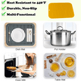 thumbnail image 5 of Salvamanteles versátil, salvamanteles de silicona resistente al calor, almohadillas calientes duraderas y flexibles para encimera de cocina, 5 of 5