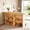 Light Brown, variant on Fnova 70.9" 4-Tier Modern Bar Table, Pub Table with Wine Glass Holder & Footrest, Large Home Bar Unit with Storage Shelves for Kitchen, Dining Room & Commercial Use