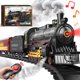 thumbnail image 1 of Set Train Set Hot Bee con mando a distancia para Navidad con locomotora de vapor, 1 of 7