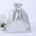 thumbnail image 3 of MesaSe 10Pcs Christmas Candy Bags Vibrant Color Smooth Surface Large Capacity Wear Resistant Multipurpose Decorative PET  Themed Candy Drawstring Bags for Home, 3 of 8
