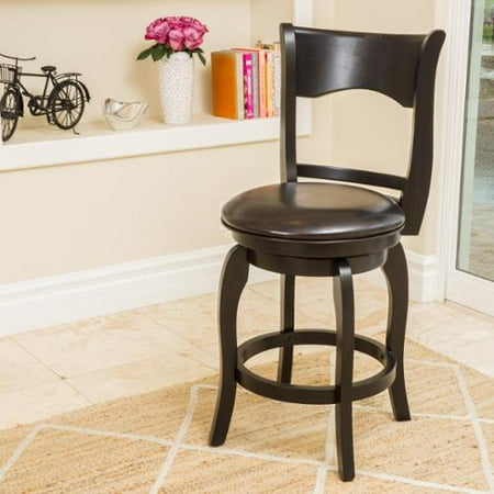 stool espresso swivel counter leather tatum arm inch