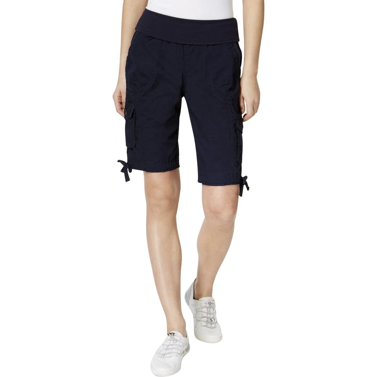 Calvin Klein Performance Womens Cargo Rollover Bermuda Shorts - Walmart.com