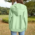 thumbnail image 2 of Womens Zip Up Hoodie 2026 Fall Winter Trendy Long Sleeve Plain Hoodie Sweatshirt Jacket Coat Outerwear with Pockets, 2 of 8