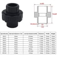 thumbnail image 5 of PVC union connector 32mm swimming pool PVC union sleeve connection for filter pump, DN25 (Inner Diameter 32mm), 5 of 5