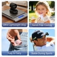 thumbnail image 5 of Portable Clip on Fan, Hands-Free Mini Hat Fan with 3 Speeds, Rechargeable Personal Cooling Fan for Hiking, Camping, Soccer, Running and Travel(Black), 5 of 9