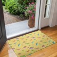 thumbnail image 2 of Yellow Dinosaurs Palms Pattern Door Rugs,Washable Non Slip Door Mats Indoor,Decorative Door Mats,Entry Mat Indoor for Entrance,Bedroom,Kitchen,Bathroom,17"x30", 2 of 6