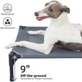 thumbnail image 3 of Elevated Outdoor Dog Bed - Dog Cots for Large Dogs XL, Heavy Duty Raised Cot Waterproof, Cooling Pets Bed with Washable Durable Teslin Mesh and Non Slip Feet, 49 Inches, Grey, 3 of 4
