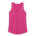 thumbnail image 7 of Hurxie Women Scoop Neck Flowy Loose Fit Tank Top Sleeveless Summer Tops Shirts Hot Pink,S, 7 of 7