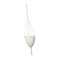 thumbnail image 2 of Cesta colgante para plantas colgantes con autorriego y memoria de agua, color blanco, automática Cuerda de algodón, 2 of 9