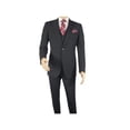 thumbnail image 6 of Men Suit BERLUSCONI Turkey 100% Italian Wool Super 180's 3pc Vested #Ber21 Black, 6 of 11