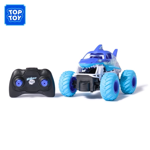 Monster Jam, Megalodon Ice RC Monster Truck in 1:24 Scale, Kids Toys for Boys