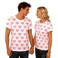 thumbnail image 2 of Busydd Womens T Shirts Fashion Love Heart Print Valentine's Day T Shirts for Women Casual Short Sleeve Round Neck Couple Summer Tops, 2 of 9