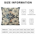 thumbnail image 5 of PRATYUS Dahlia Pillow Covers Rustic Geometric Flower Outdoor Cream Decorative Throw Pillows Summer Floral Farmhouse Pillowcases Cushion Case Decor for Home Sofa Couch Bed 18x18in, 5 of 5