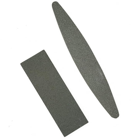 2Pc Assorted Double Sided Sharpening Stones Set for Sharpening Knives, Scissors,Cleavers,Axes, Chisels & Small tools (Coarse Grit Aluminium Oxide Stone) Amazing Flat
