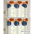 thumbnail image 4 of Geometric Abstract Art Window Valance Curtain Kitchen Cafe Short Curtains Living Room Tie-Up Valance Curtain, 4 of 6