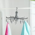 thumbnail image 2 of Mainstays Gray Octopus Foldable Beach Towel Drying Hanger, 16 Clips, 2 of 7