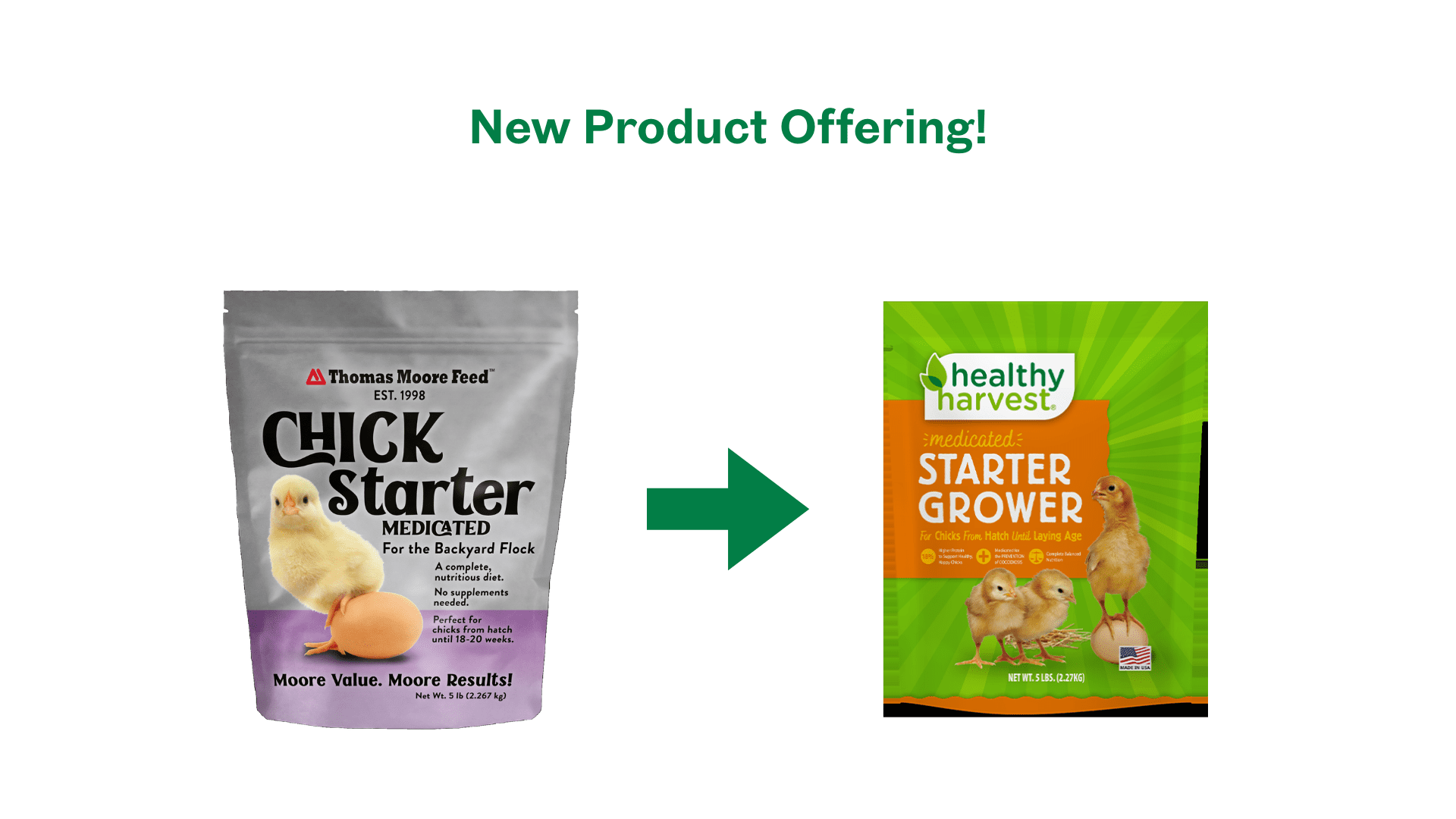 Healthy Harvest Medicated Starter Crumble Feed for Baby Chicks 5 lb Bag