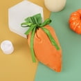 thumbnail image 1 of Personalized Easter Basket, Plush Carrot-Shaped Gift Bag with Drawstring Closure, Soft Fabric for Easter Or Party Favors, The Ideal Easter Gift (Orange), 1 of 3